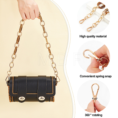 Acrylic & Alloy Cable Chain Bag Straps FIND-WH0003-92-1