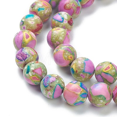 Assembled Natural & Dyed Magnesite Beads G-L575-02-1