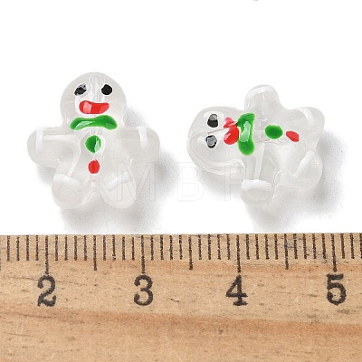 Christmas Handmade Lampwork Beads Strands LAMP-M021-02B-1