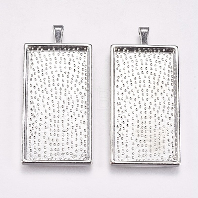 Alloy Pendant Cabochon Settings LS-PALLOY-2418-P-LF-1