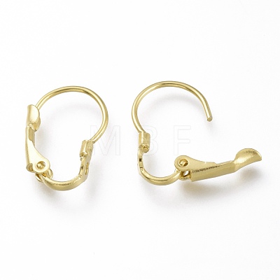 Brass Leverback Earring Findings KK-Z007-26G-1