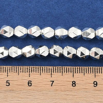 Electroplated Synthetic Non-Magnetic Hematite Beads Strands G-U003-09-1