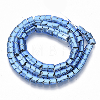 Electroplated Non-magnetic Synthetic Hematite Beads Strands G-S365-007-1