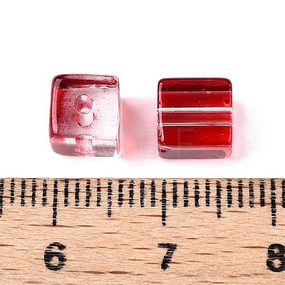 Baking Paint Transparent Glass Beads DGLA-N005-01A-09-1