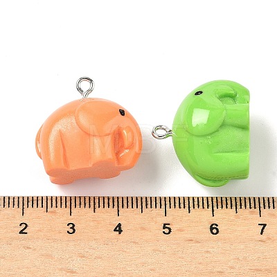 Opaque Resin Pendants RESI-I355-03P-02-1
