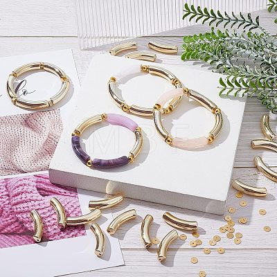  DIY Curved Tube Chunky Bracelet Making Kit DIY-NB0007-29-1