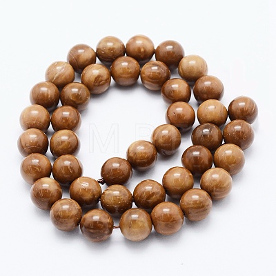 Undyed Natural Wood Beads Strands G-E469-04A-10mm-1