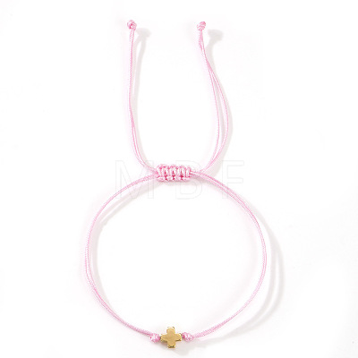 Adjustable Polyester Cord Braided Bracelets EW2287-5-1