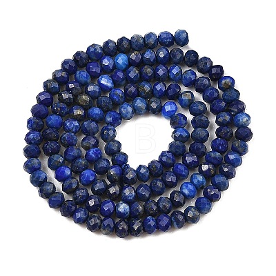 Dyed Natural Lapis Lazuli Beads Strands G-K376-B05-02-1