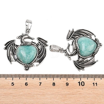 Natural Amazonite Pendants G-A315-04F-AS-1