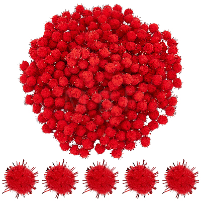 400Pcs Handmade DIY Doll Craft Pom Pom Balls FABR-SC0001-01A-01-1