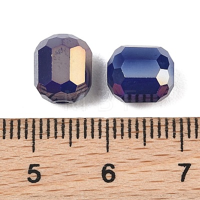Electroplate Column Glass Beads EGLA-A043-02-AB16-1