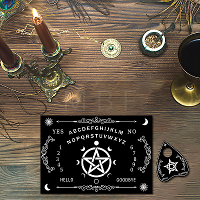 Pendulum Dowsing Divination Board Set DJEW-WH0324-041-1