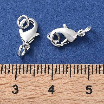 Rack Plating Brass Lobster Claw Clasps KK-F090-26S-01-1