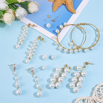 DIY Imitation Pearl Long Drop Earring Making Kit DIY-SZ0009-67-1