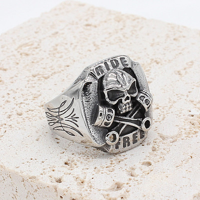 Retro Zinc Alloy Finger Rings for Men FS-WG2C134-02-1