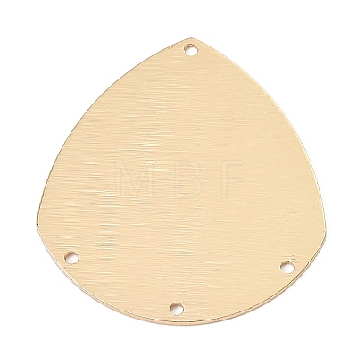 Brass 4-Hole Teardrop Chandelier Component Links KK-E805-02G-1