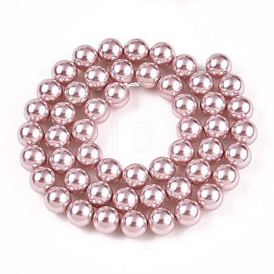 Glass Pearl Beads Strands HY-G002-01D-05-1