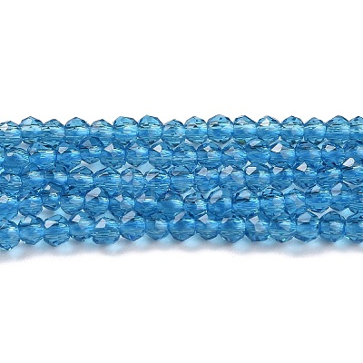 Transparent Glass Beads Strands GLAA-H021-03-12-1