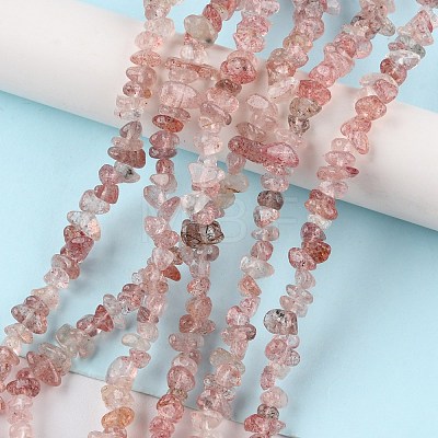 Natural Strawberry Quartz Beads Strands G-G0003-B06-1