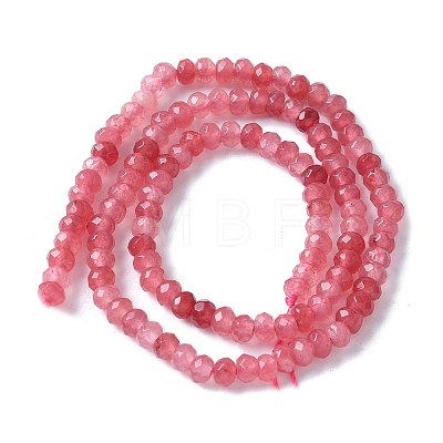 Dyed Natural Malaysia Jade Rondelle Beads Strands G-E316-2x4mm-62-1