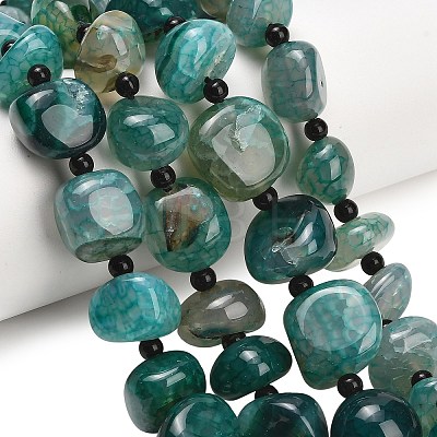 Natural Dragon Veins Agate Beads Strands GG-L001-I01-01C-1