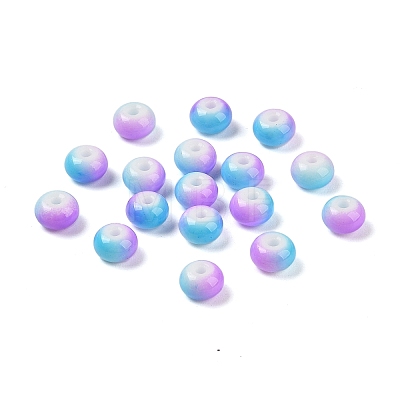 Opaque Spray Painted Glass Beads X1-GLAA-G118-01N-1