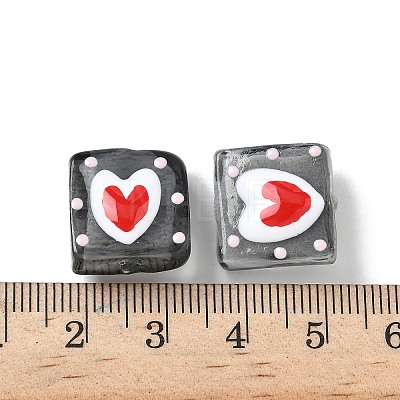 Handmade Lampwork Enamel Beads LAMP-G147-02E-1