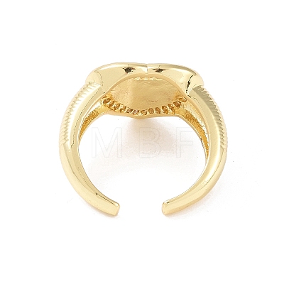 Brass Cuff Finger Rings RJEW-H227-02G-03-1