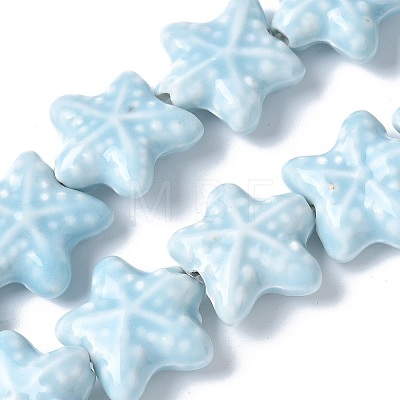 Ocean Series Handmade Porcelain Beads X-PORC-R002-05-09-1