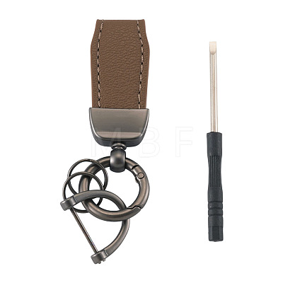 PU Leather Keychains KEYC-TADJ0009-03B-04-1