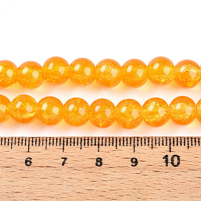 Transparent Crackle Glass Bead Strands GLAA-T025-8mm-02J-1