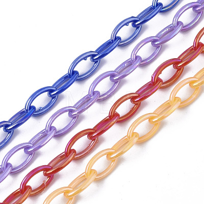 Acrylic Opaque Cable Chains X-PACR-N009-001-1
