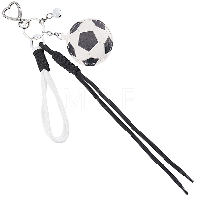 1Pc Sports ThemePU Leather Keychains KEYC-SP0001-67B-1