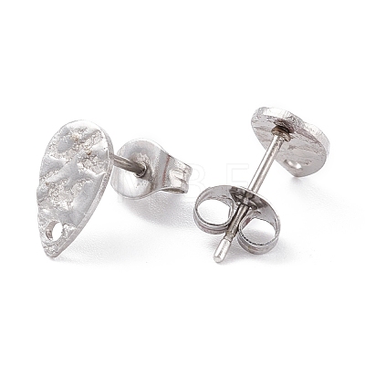 Non-Tarnish 304 Stainless Steel Stud Earring Findings STAS-L216-47P-1