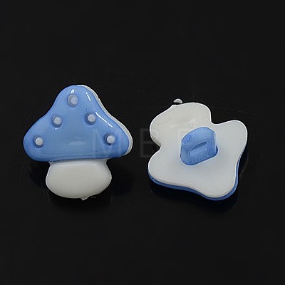 Acrylic Shank Buttons BUTT-E045-02-1