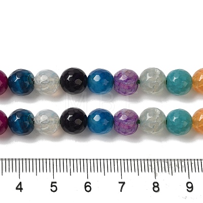 Dyed & Heated Natural Dragon Veins Agate Beads Strands G-P539-A01-20-1