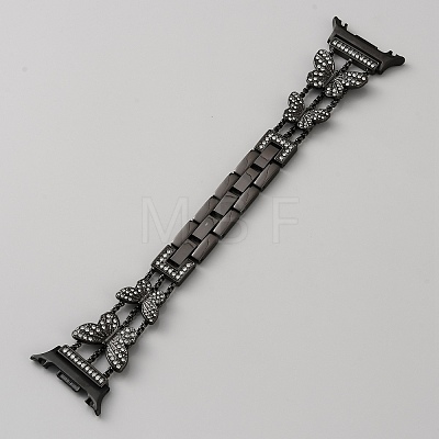 Alloy Rhinestone Butterfly Watch Band FIND-SZC0022-016D-1