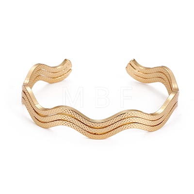 Long-Lasting Plated Brass Cuff Bangles BJEW-E370-07G-1