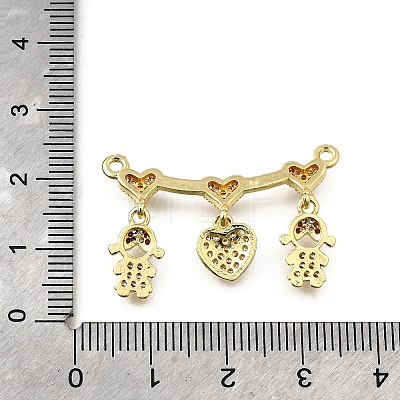 Brass Micro Pave Cubic Zirconia Pendants KK-Q066-15A-G-1