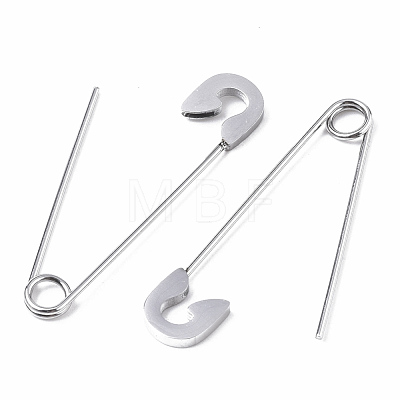 201 Stainless Steel Safety Pins Earrings STAS-S079-197P-1