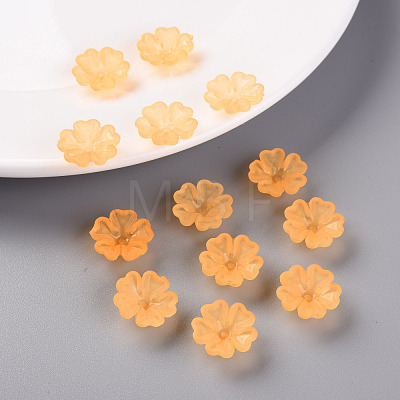 Transparent Frosted Acrylic Bead Caps MACR-S371-04A-724-1