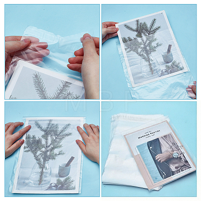 400Pcs Rectangle OPP Cellophane Bags ABAG-WA0001-35-1