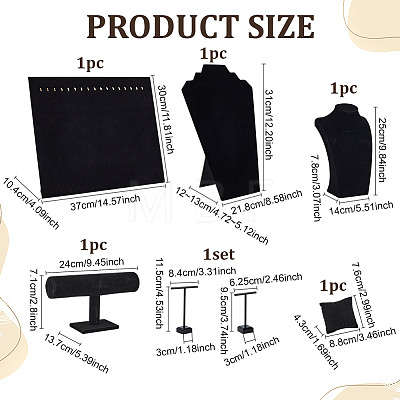 Velvet Jewelry Display Kits ODIS-PH0009-12-1