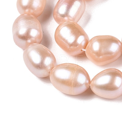 Natural Cultured Freshwater Pearl Beads Strands PEAR-Q003-7mm-03-1