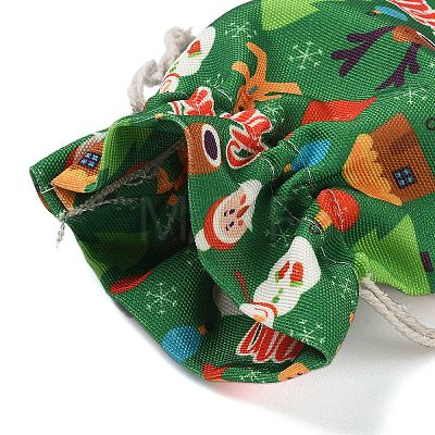 Christmas Theme Cloth Printed Storage Bags ABAG-F010-02C-02-1