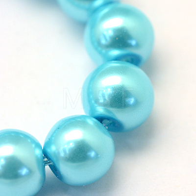 Baking Painted Glass Pearl Bead Strands X-HY-Q003-5mm-48-1