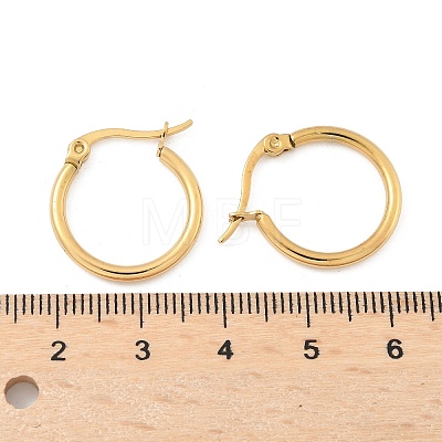 Ion Plating(IP) 304 Stainless Steel Hoop Earrings EJEW-N0016-11G-B-1