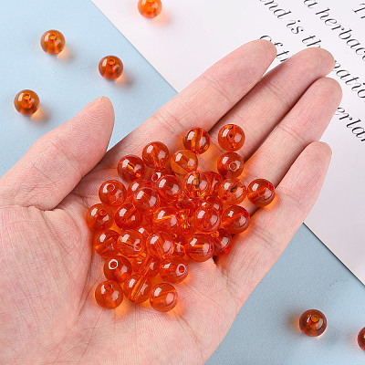 Transparent Acrylic Beads MACR-S370-A10mm-726-1