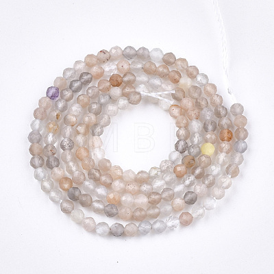 Natural Multi-Moonstone Beads Strands X-G-T108-40A-1